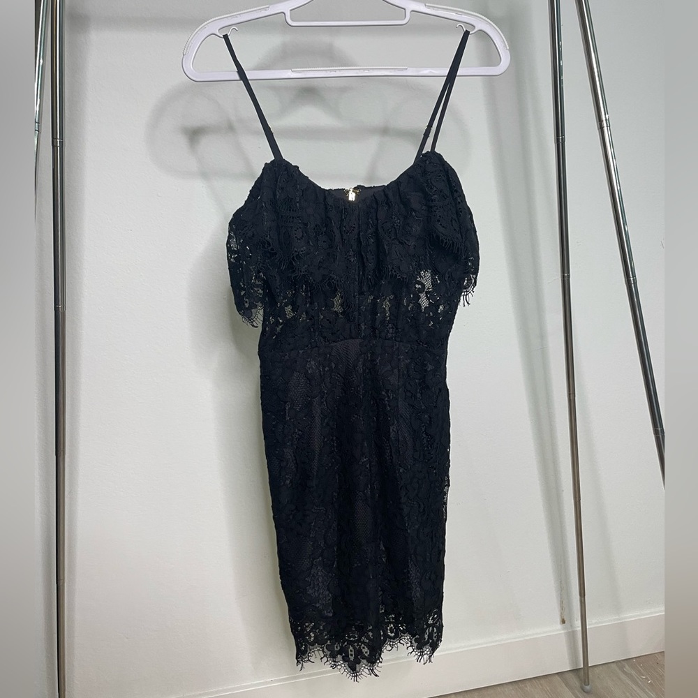 NBD x NAVEN Black Lace Dress Sz XS NWOT